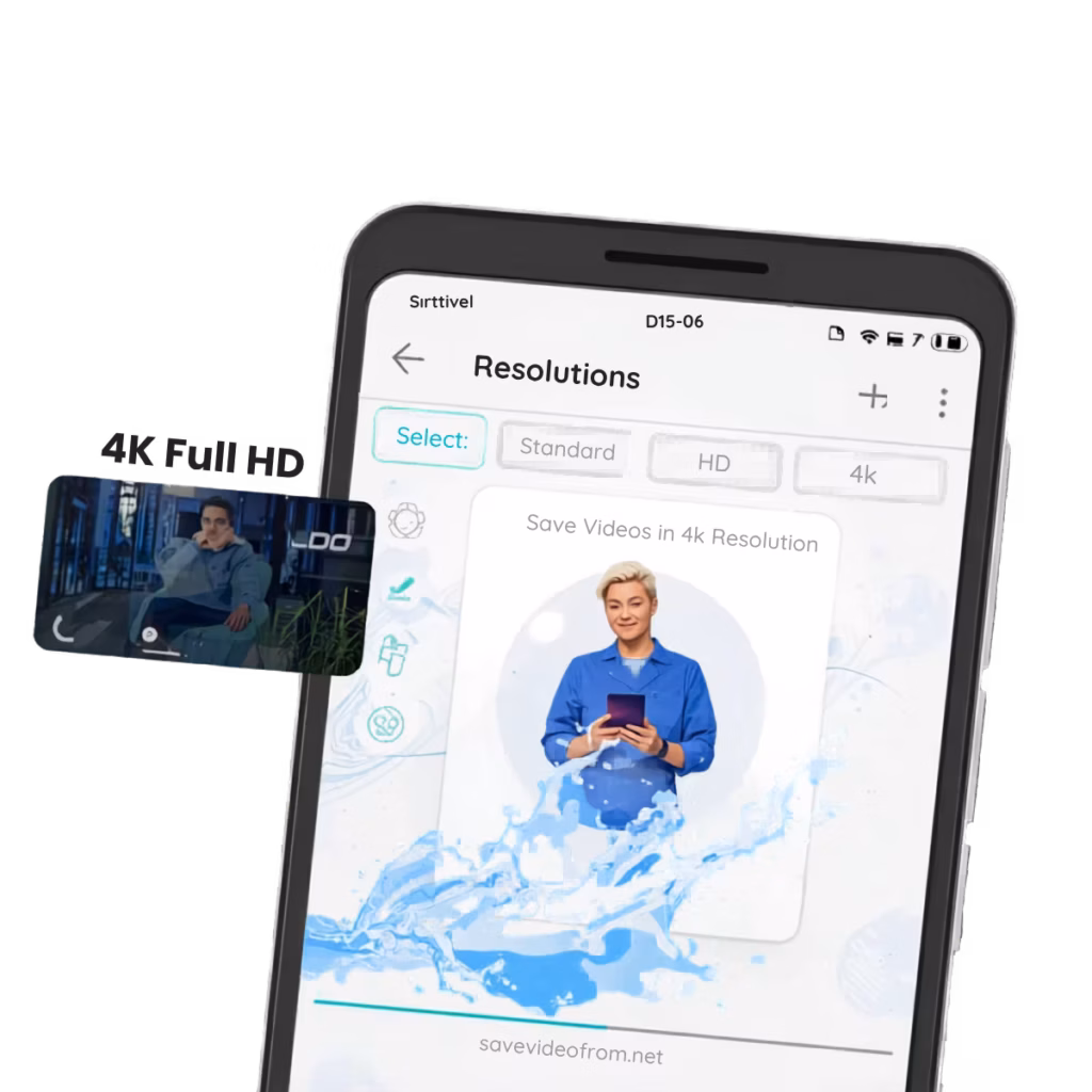 Save Video From Any Website From SD to 4k Resolution